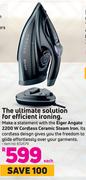 Eiger Angato 2200W Cordless Ceramic Steam Iron 832679