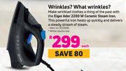 Eiger Ader 2200W Ceramic Steam Iron 832896