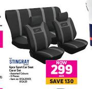 Stingray 6 Pce Sport Car Seat Cover Set-Each