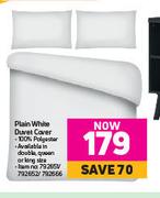 Plain White Duvet Cover