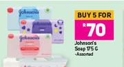 Johnson's Soap Assorted-For 5 x 175g