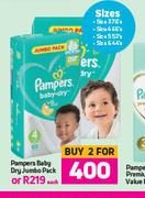 Pampers Baby Dry Jumbo Pack-Each