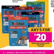 Bobtail Dog Food Gravy With Chunks-For Any 5 x 85g