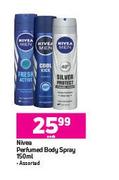 Nivea Perfumed Body Spray Assorted-150ml Each