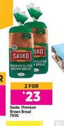 Sasko Premium Brown Bread-For 2 x 700g