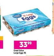 Great Value Large Eggs-18's