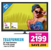 Telefunken 24" High Definition TV TLED-240HD