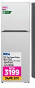 KIC 170L Top Freezer Fridge White 518/1