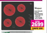 Whirlpool Ceran Hob With Controls Black AKM 9010