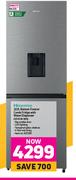 Hisense 222L Bottom Freezer Combi Fridge With Water Dispenser H310 BI-WD