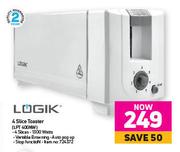 Logik 4 Slice Toster LPT 400NW