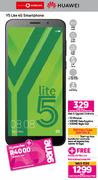 Huawei Y5 Lite 4G Smartphone- On 1GB Red Top Up Core More Data (24 Months)