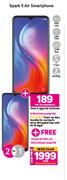 2x Techno Spark 5 Air Smartphone- On Red Flexi 125 (24 Months)