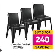 Contour Dezi Chair (Black)-For 3