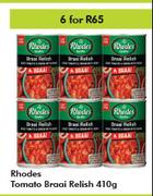 Rhodes Tomato Braai Relish-For 6 x 410g