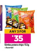 Simba Potato Chips Assorted-For Any 3 x 132g