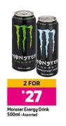Monster Energy Drink Assorted-For 2 x 500ml
