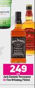 Jack Daniels Tennesse Or Fire Whisky-750ml Each