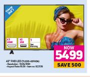 Telefunken 45" FHD LED TV TLEDD-45FHDA