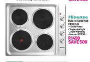 Hisense Built In Solid Hob H60STE S