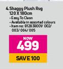 Shaggy Plush Rug 120 x 180cm
