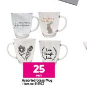 Assorted Glass Mug-Each