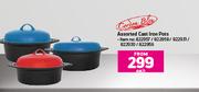 Assorted Cast Iron Pots-Each