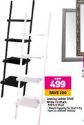 Leaning Ladder Shelf White Or Black