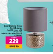 Decor Diamond Dented Bedside Lamps