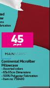 Mainstays Continental Microfibre Pillowcase