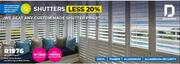 Decorland Shutters Panel, Timber 600 x 1000 Hinged