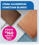 25MM Aluminium Venetian Blinds 600mm x 1000mm