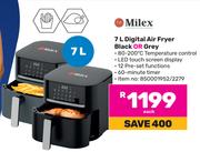 Milex 7L digital Air Fryer Black Or Grey-Each