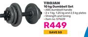Trojan 10Kg Dumbbell Set