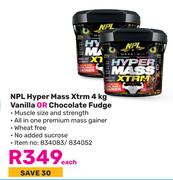 NPL Hyper Mass Xtrm (Vanilla Or Chocolate Fudge)-4kg Each
