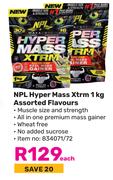 NPL Hyper Mass Xtrm (Assorted Flavours)-1Kg Each