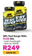 NPL Test Surge-100s Plus 30s Pack