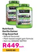 Nutritech Gorilla Gainer Assorted-4Kg Each