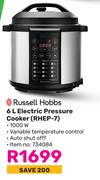 Russell Hobbs 6Ltr Electric Pressure Cooker RHEP 7