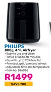 Philips 800g, 4.1Ltr Airfryer