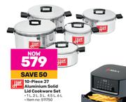 Hart 10 Piece J7 Aluminium Solid Lid Cookware Set
