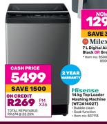 Hisense 14Kg Top Loader Washing Machine WTJA1402T