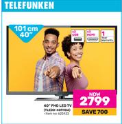 Telefunken 40" (101cm) FHD LED TV TLEDD-40FHDA