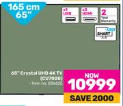 Samsung 65" (165cm) Crystal UHD 4K TV CU7000