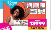 Skyworth 75" (190cm) UHD Smart Google TV