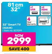 Hisense 32" (81cm) Smart TV 32A4K