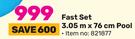 Bestway Fast Set 3.05m x 76cm Pool