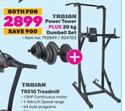 Trojan Power Tower Plus 20Kg Dumbell Set-Both For