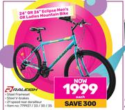 Raleigh 24" Or 26" Eclipse Men's Or Ladies Mountain Bike-Each