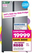 Samsung 647L Side By Side Fridge RS62R5011M9/FA